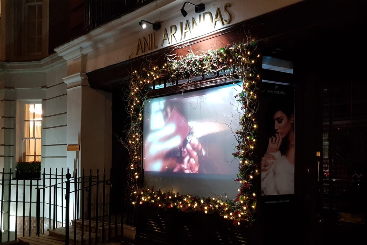 Digital Signage+Retail Displays+Rear Projection+Projection Screens and Solutions - Switchable Film - Anil Arjandas Jewellers 4