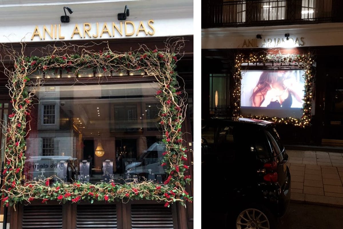 Digital Signage+Retail Displays+Rear Projection+Projection Screens and Solutions - Switchable Film - Anil Arjandas Jewellers 3
