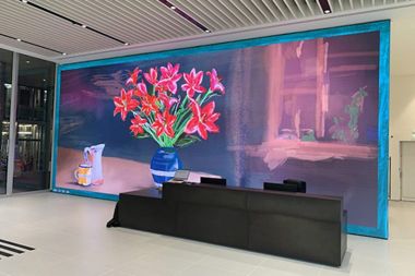 Eight million pixel digital art screen is an asset