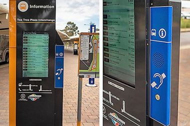 Bus stop displays gain built-in audio capabilities