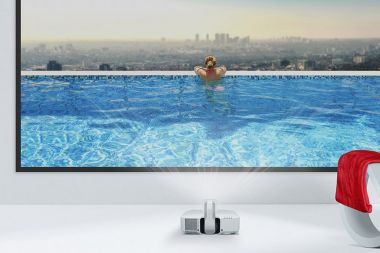 World’s biggest Ambient Light Rejecting screen for UST projectors