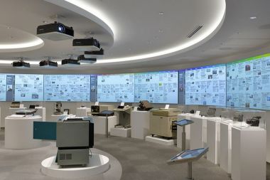 Canon projects its history on dnp Supernova Screens