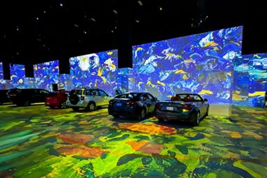 The world’s first drive-in digital art experience
