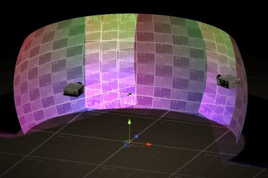 Projector warping and blending, projection mapping and auto-calibration : Visual Displays Ltd