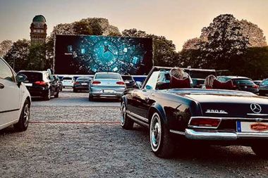 LED enjoys lockdown outing at drive-in cinemas