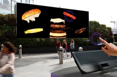 Touchless advertising screens to make UK debut