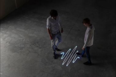 Smart laser projection tech tracks visitor social distancing